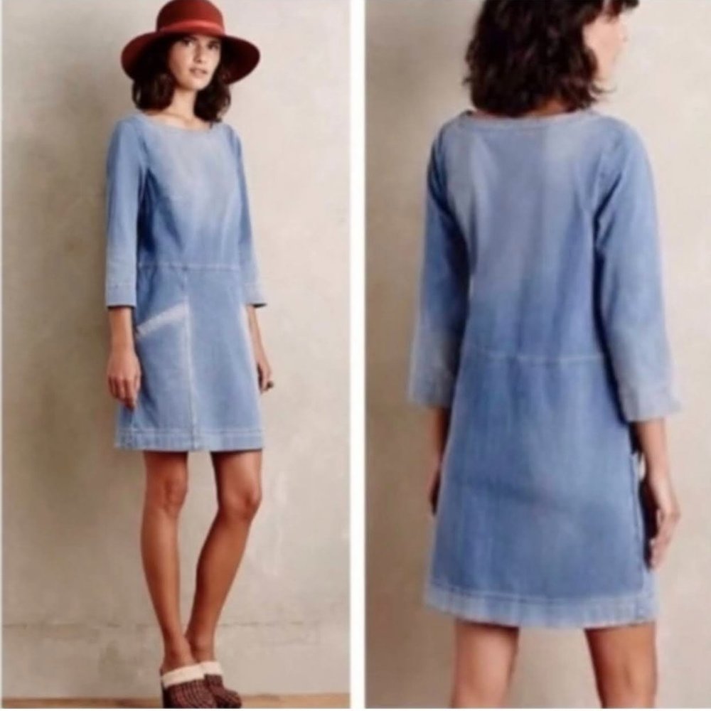 AG Adriano Goldschmied Anthro Denim Shift Dress